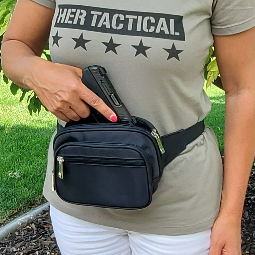COPY - HER TACTICAL Concealed Carry Fanny Pack for Compact Gun